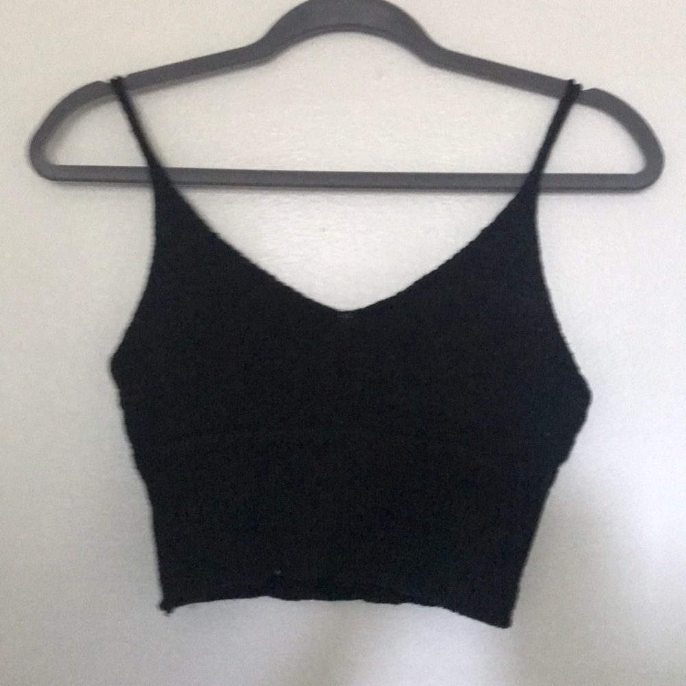 Black knit tank